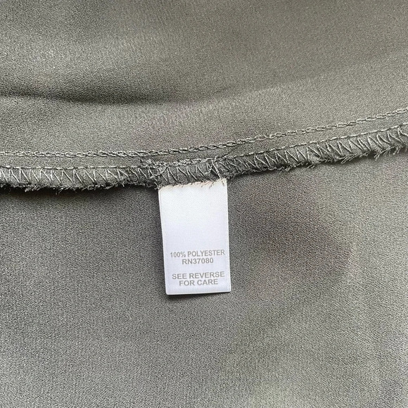 Cato Black & Leopard Collar Keyhole Front Asymmetrical Tank Top Xsmall Women’s - Picture 11 of 12